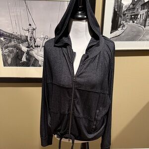Vintage Havana Charcoal Hooded Utility Jacket